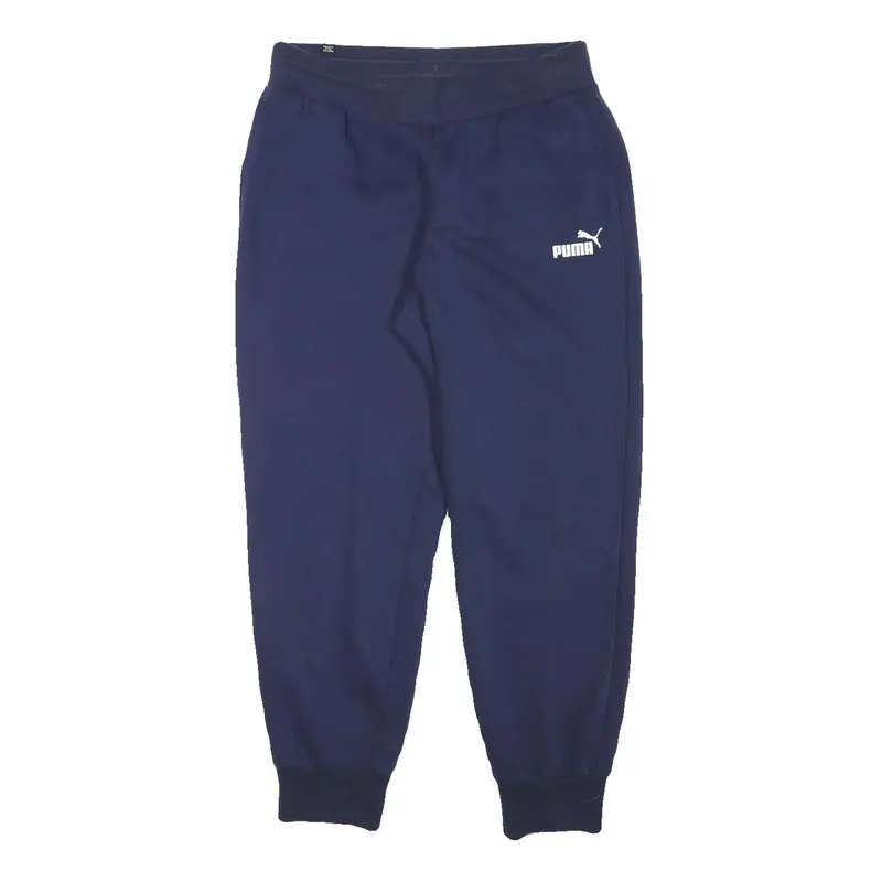 Puma Mens Joggers Navy Blue M W30 L28 Classic Tapered Casual Sportswear 1