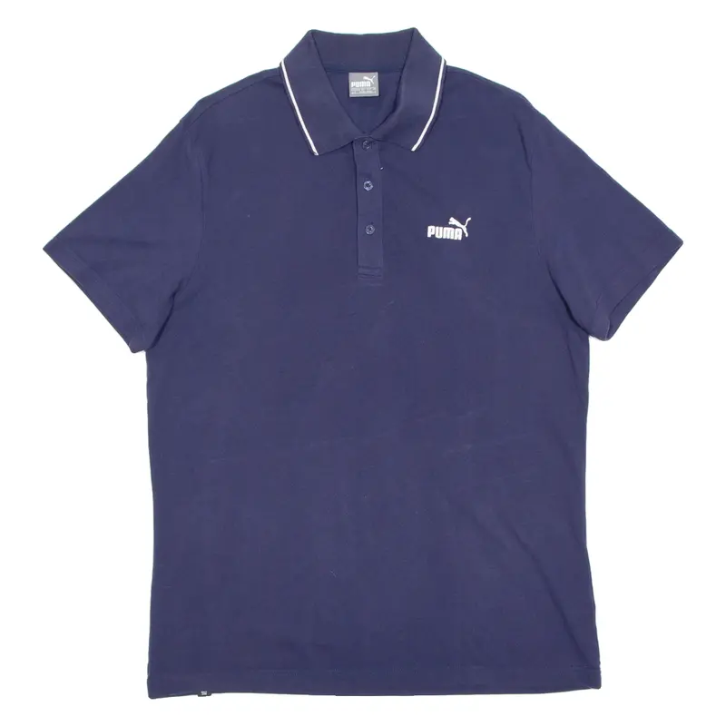 Puma Mens Polo Shirt Blue L 1
