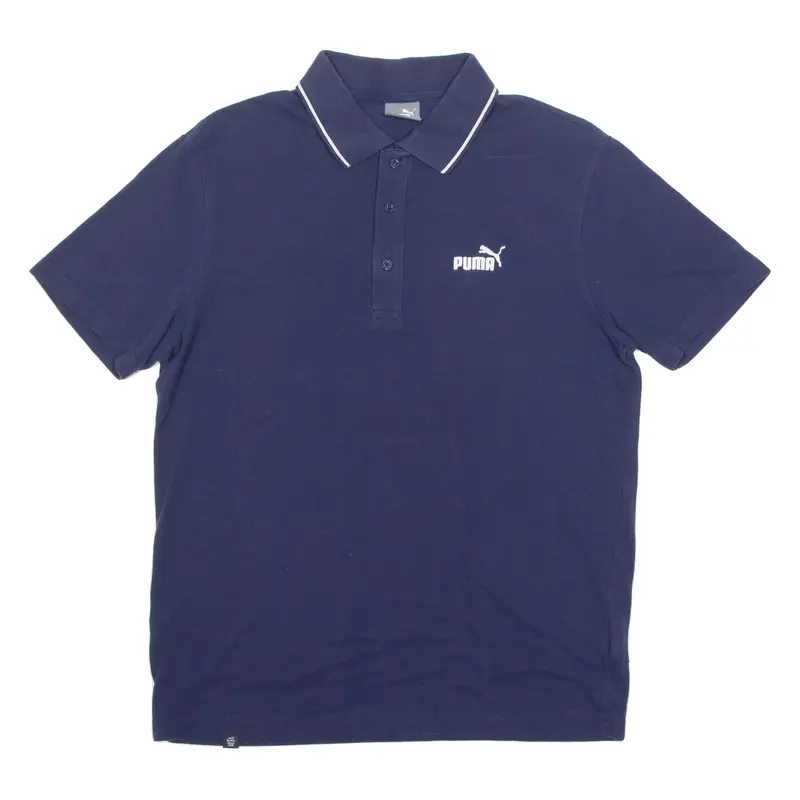 Puma Mens Polo Shirt Blue M 1