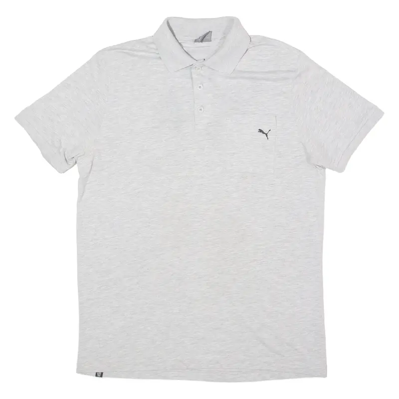 Puma Mens Polo Shirt Grey L 1