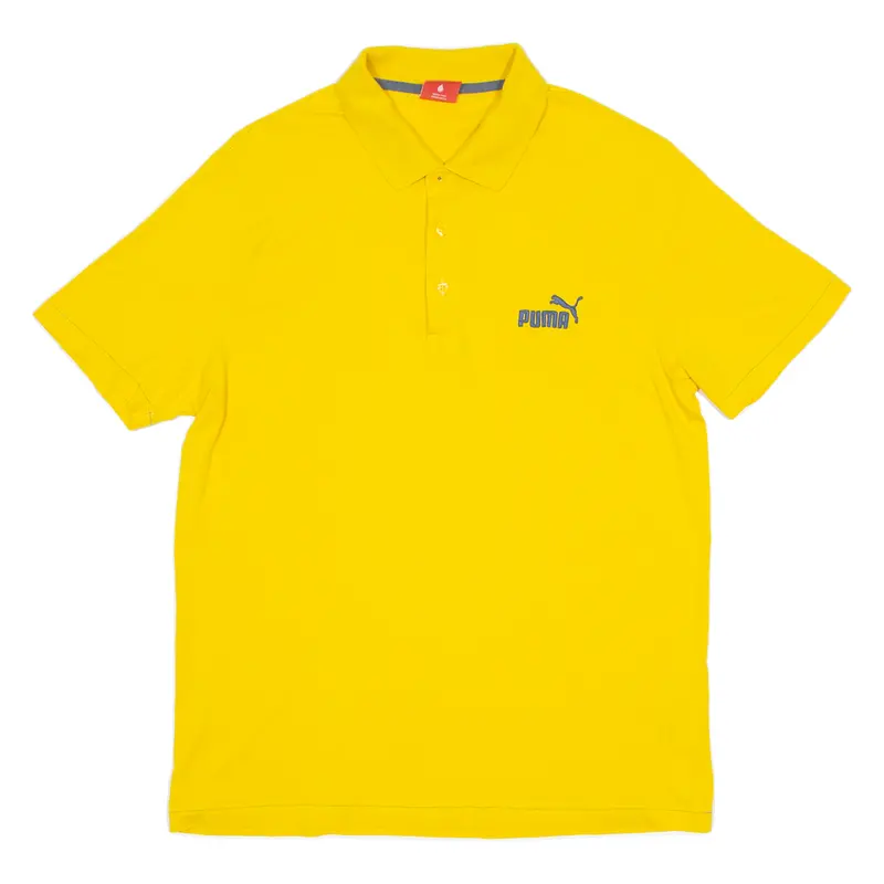 Puma Mens Polo Shirt Yellow M 1