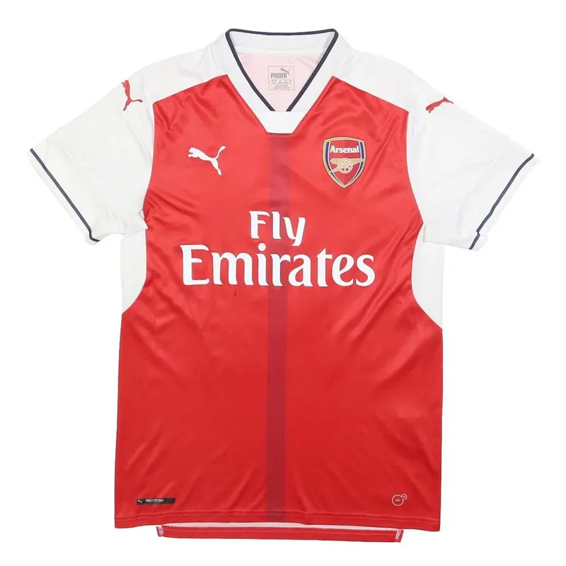 Puma Mens Red & White Arsenal Football Shirt M Short Sleeve V-Neck Kosciielny 6 1
