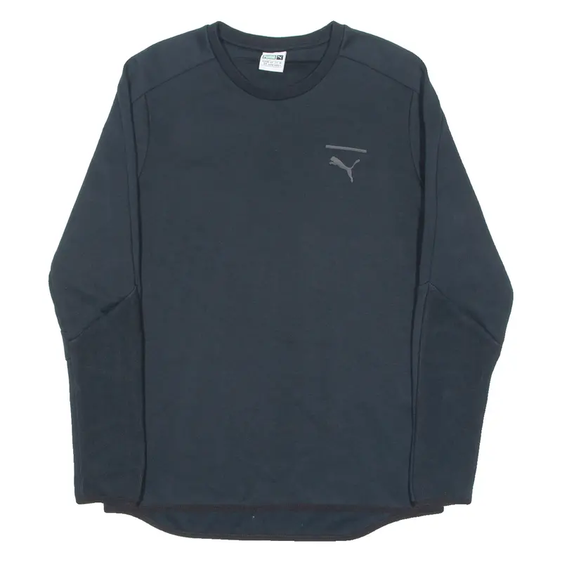 Puma Mens Sweatshirt Black Crew Neck S 1