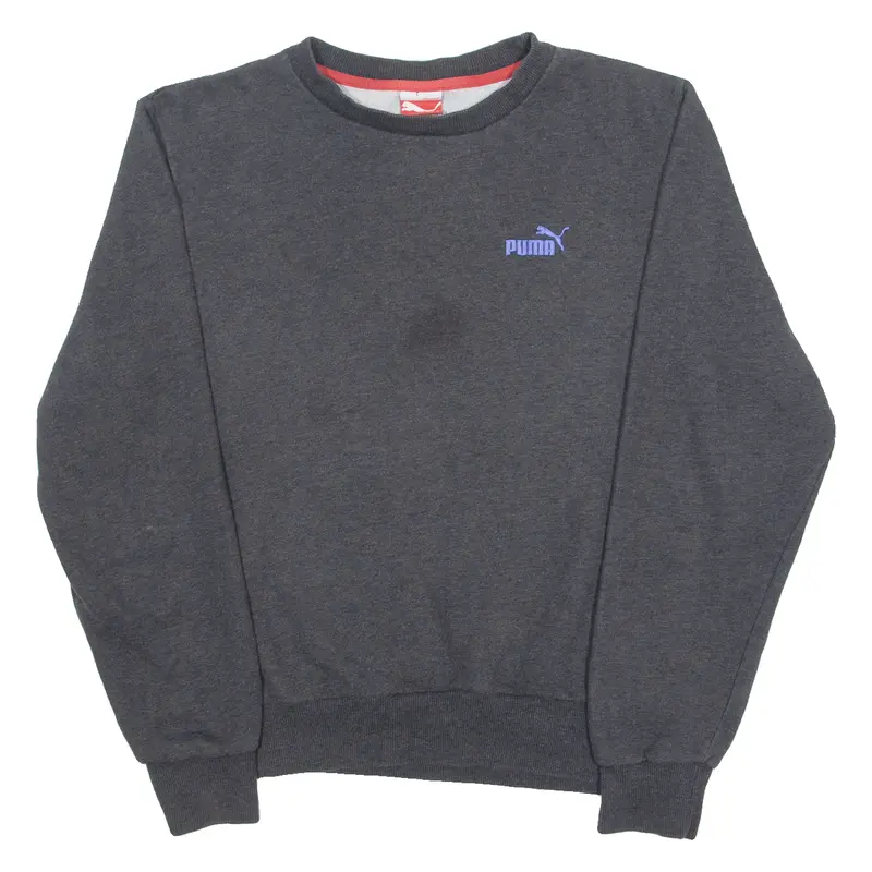 Puma Mens Sweatshirt Grey Crew Neck M 1