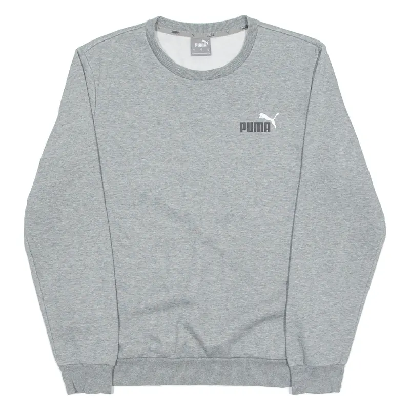 Puma Mens Sweatshirt Grey Crew Neck S 1