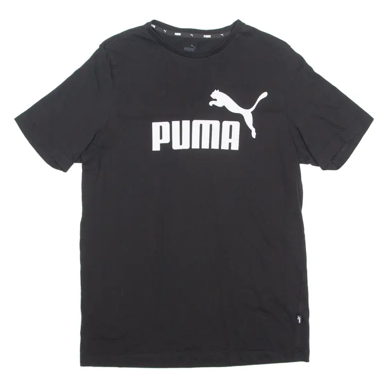 Puma Mens T-Shirt Black Crew Neck M 1