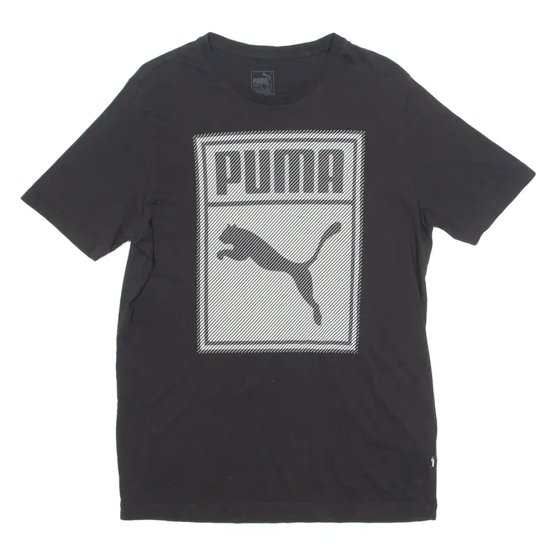 Puma Mens T-Shirt Black Crew Neck M 1