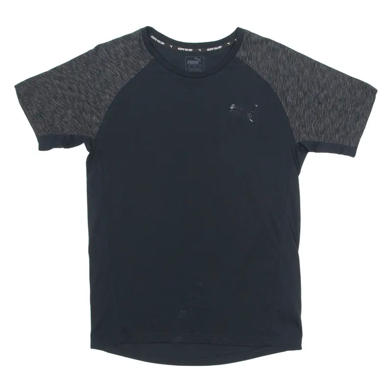 Puma Mens T-Shirt Black Crew Neck S 1