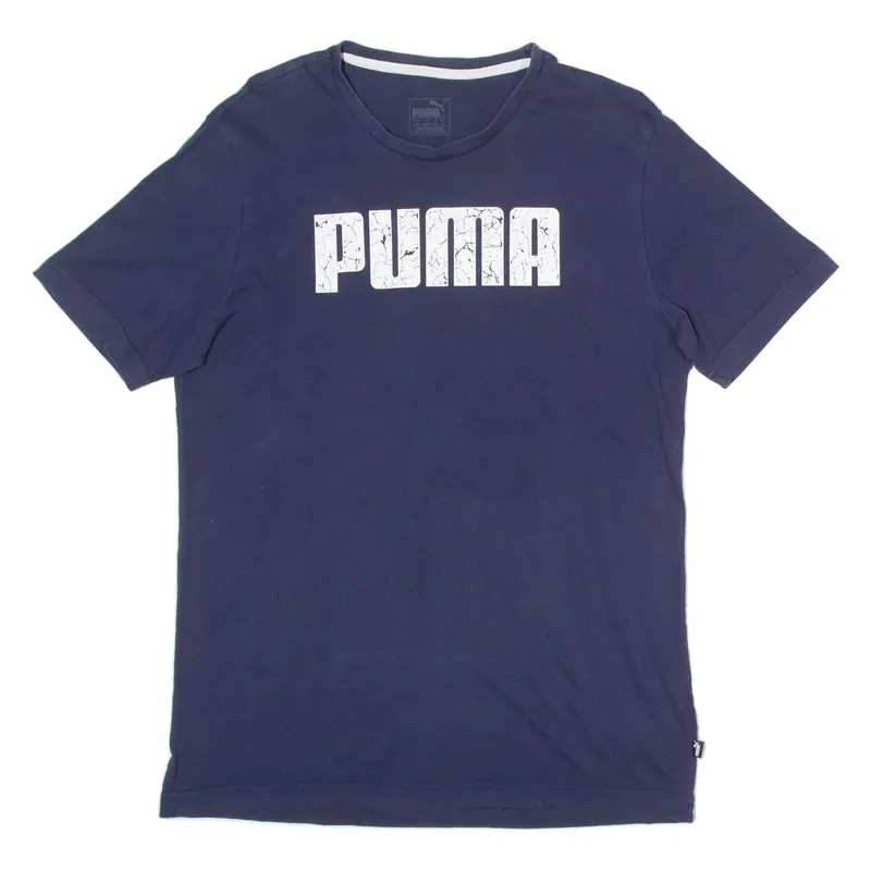 Puma Mens T-Shirt Blue Crew Neck M 1