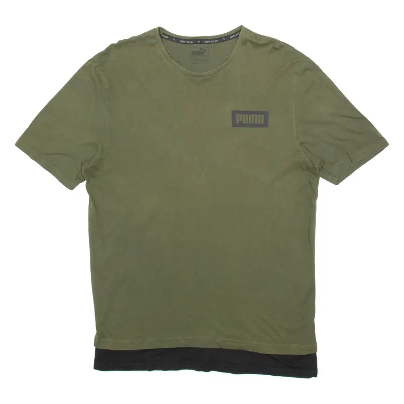 Puma Mens T-Shirt Green S 1