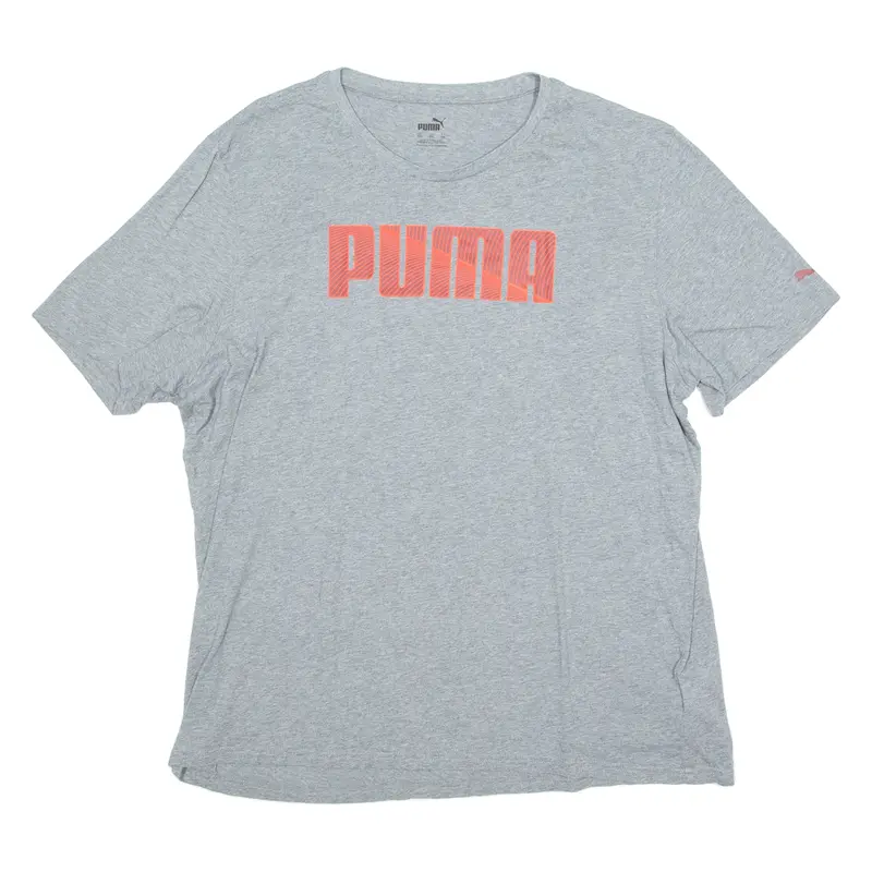 Puma Mens T-Shirt Grey Crew Neck 2Xl 1
