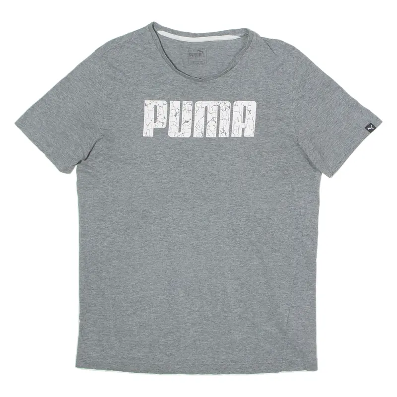 Puma Mens T-Shirt Grey Crew Neck M 1