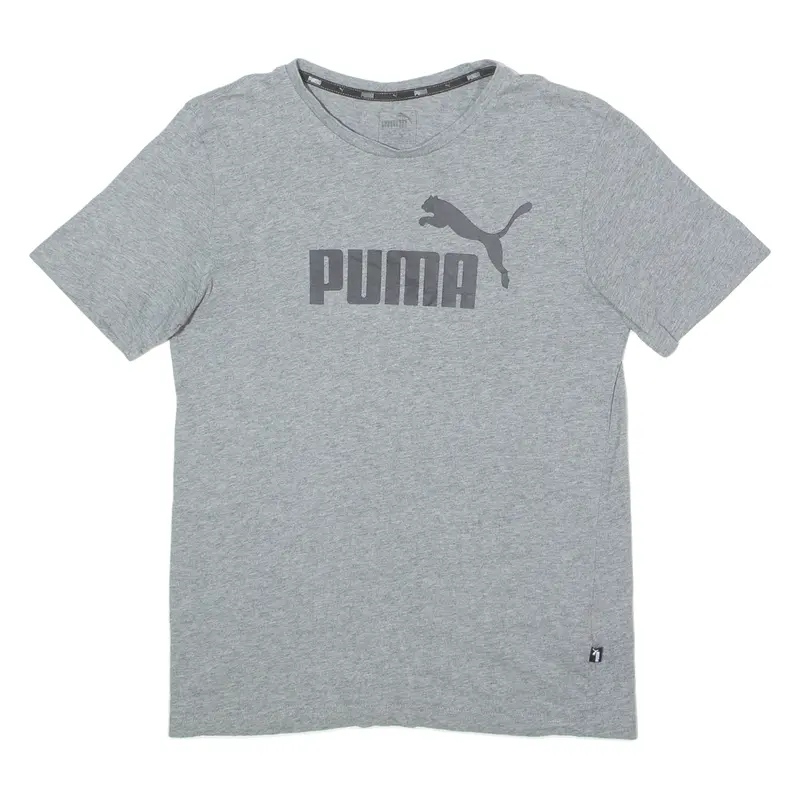 Puma Mens T-Shirt Grey Crew Neck S 1
