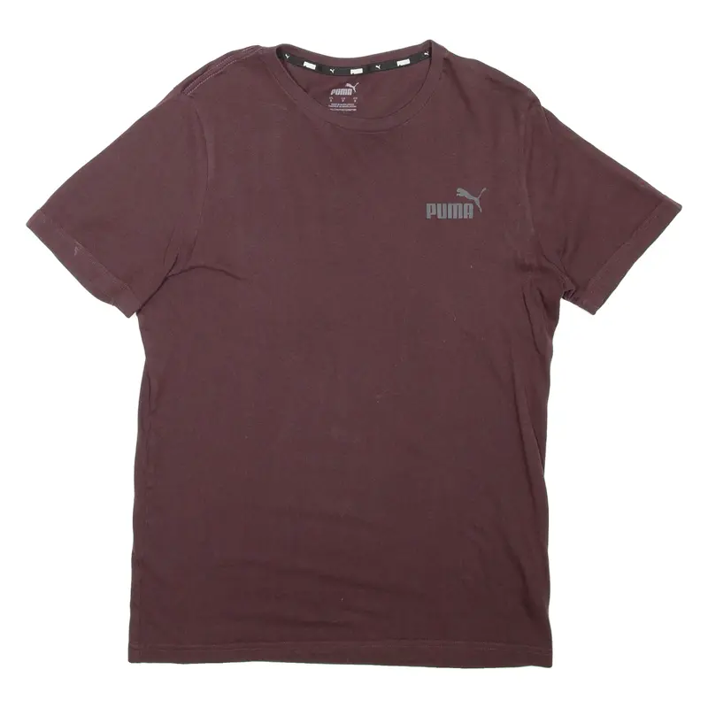 Puma Mens T-Shirt Maroon S 1