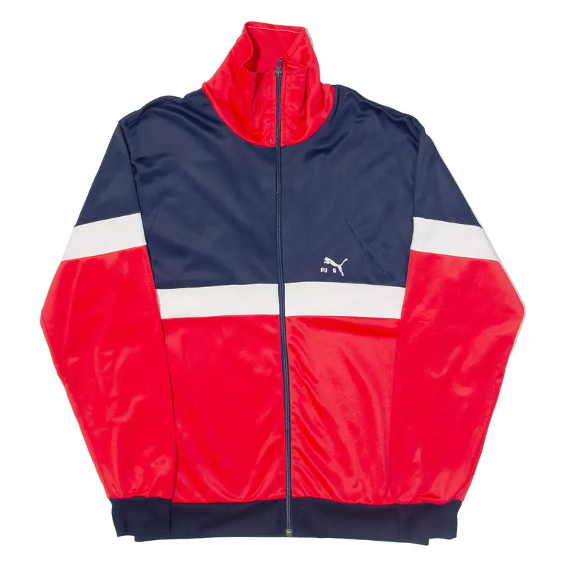 Puma Mens Track Jacket Red Colourblock M 1