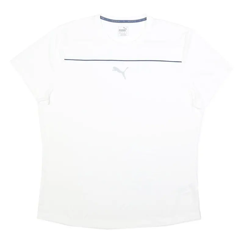 Puma Mens White Modern T-Shirt 2Xl Short Sleeve Crew Neck Sportswear 1