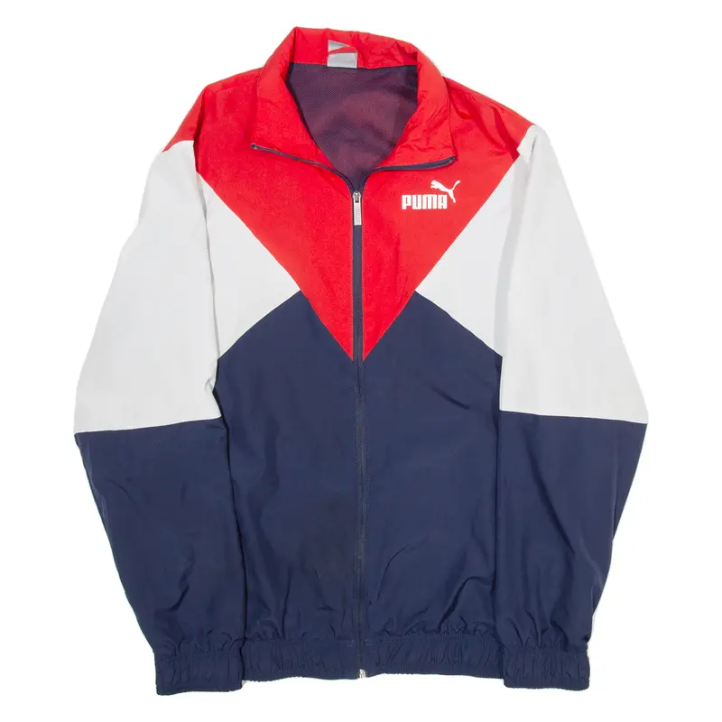 Puma Mesh Lined Mens Track Jacket Red L 1