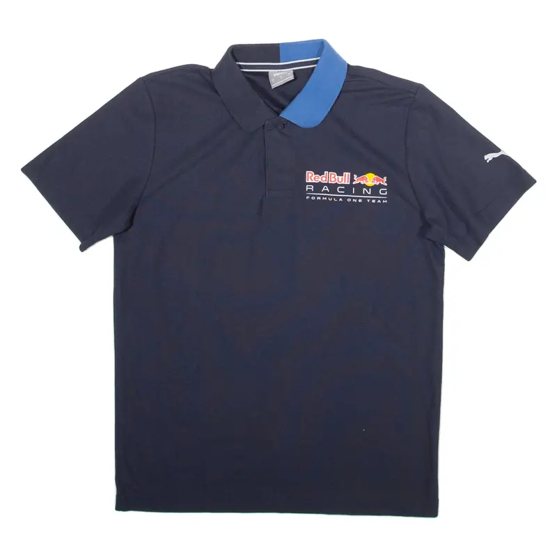 Puma Red Bull Racing Formula One Team Mens Polo Shirt Blue S 1