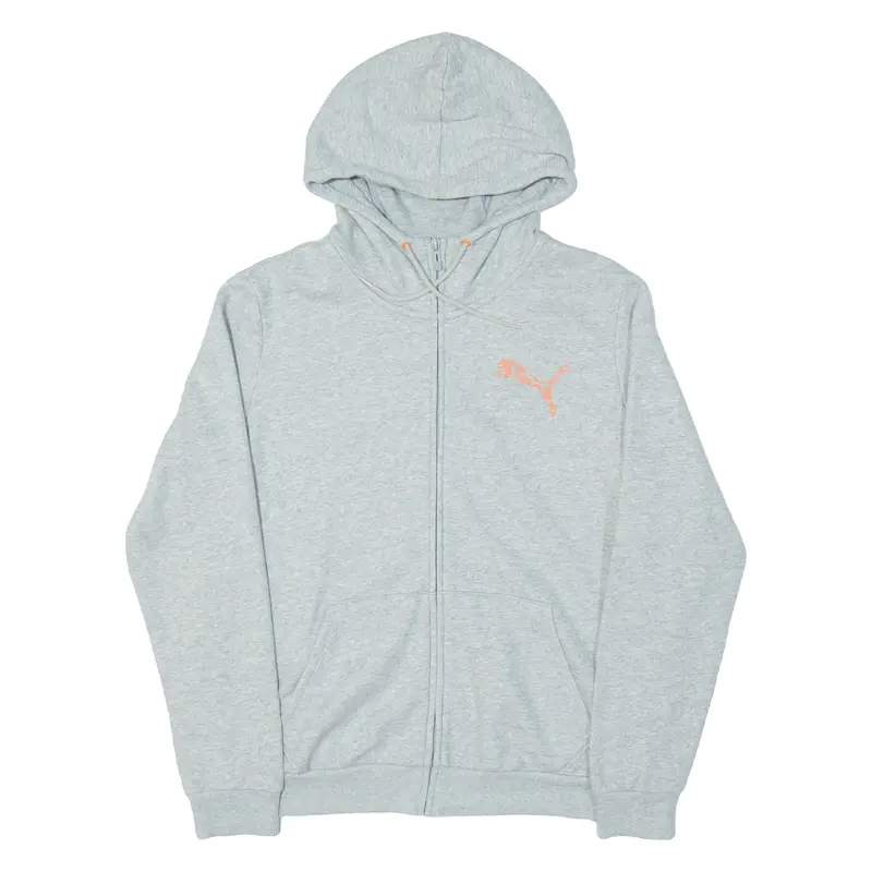 Puma Womens Grey Hoodie Full Zip L 1