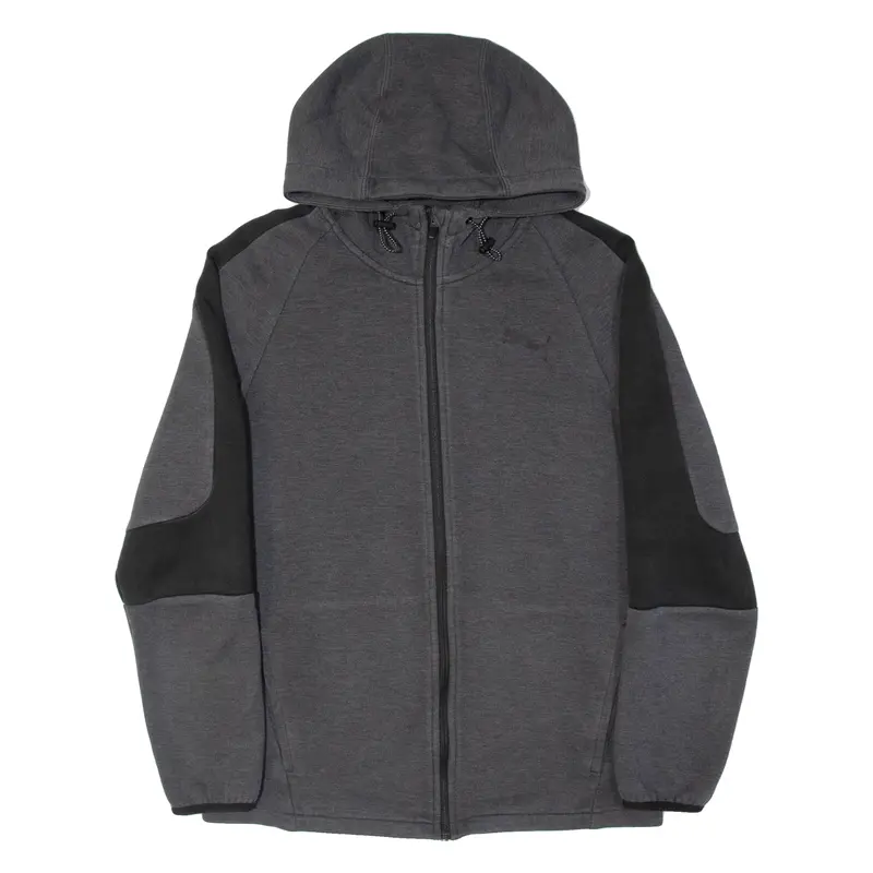 Puma Womens Grey Hoodie Full Zip M 1