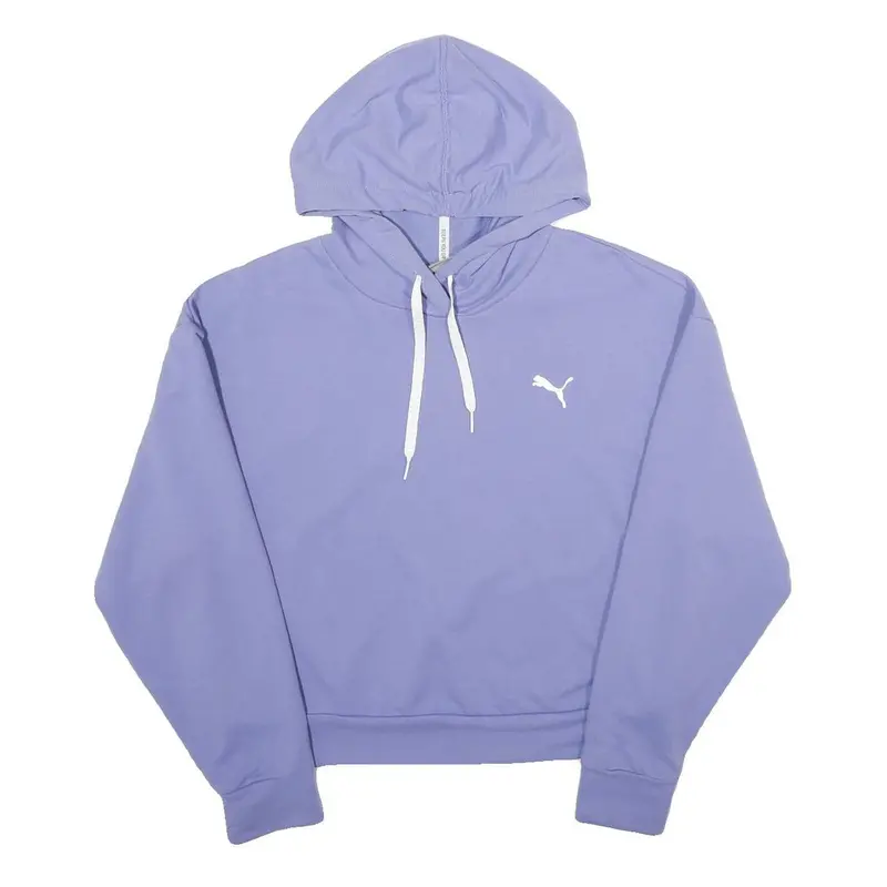 Puma Womens Purple Hoodie Pullover S Lightweight Polyester Blend 1