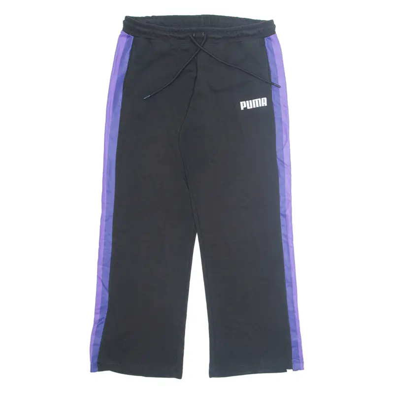 Puma Womens Sweatpants Black Wide-Leg Xl W32 L29 1