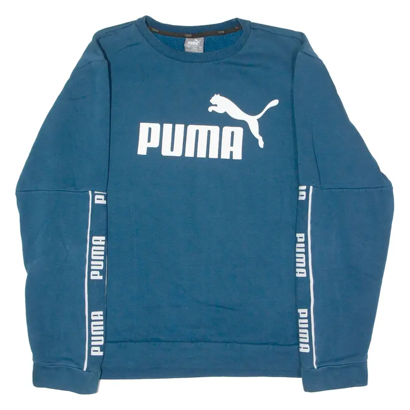 Puma Womens Sweatshirt Blue Crew Neck L 1