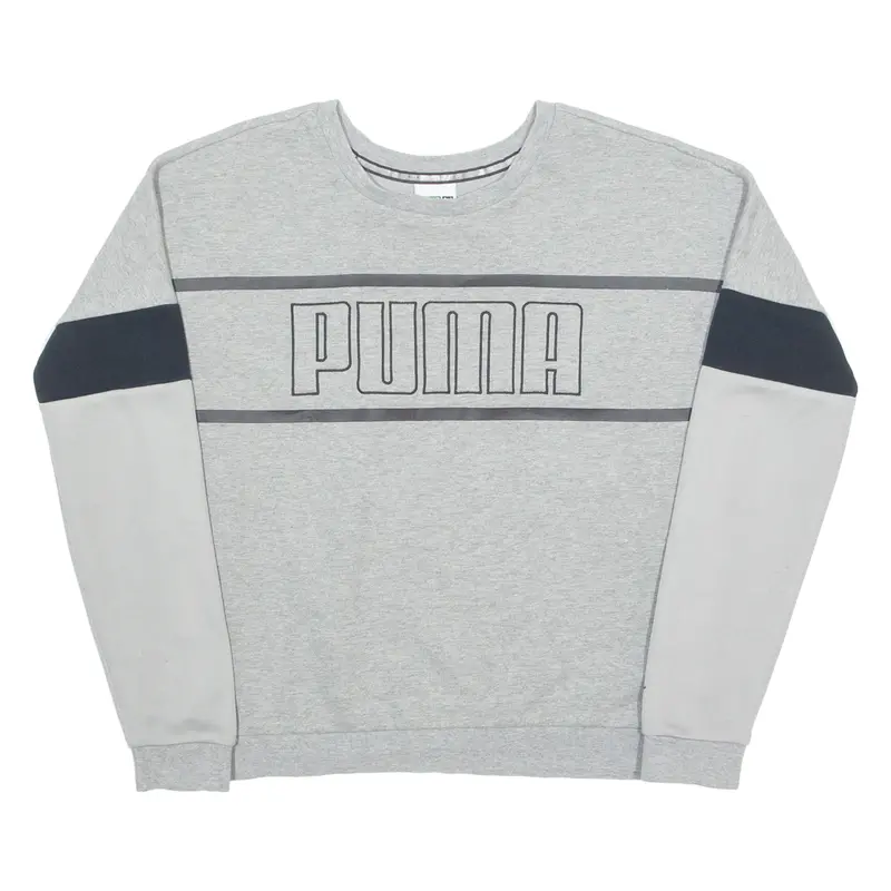 Puma Womens Sweatshirt Grey Crew Neck Uk 12 1