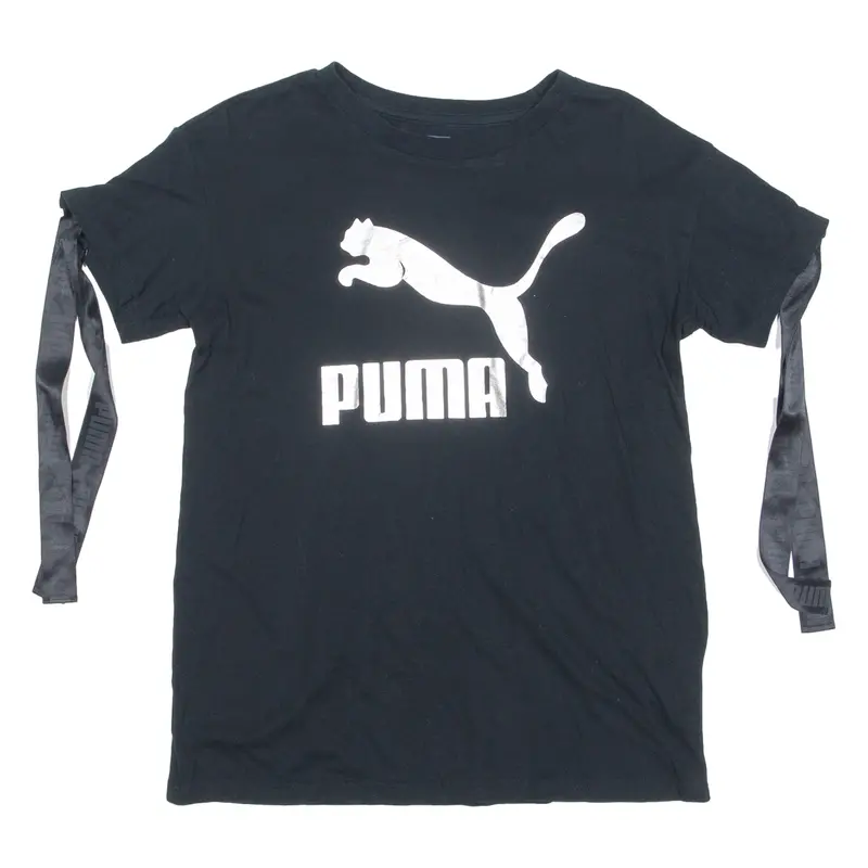 Puma Womens T-Shirt Black Crew Neck Xxs 1