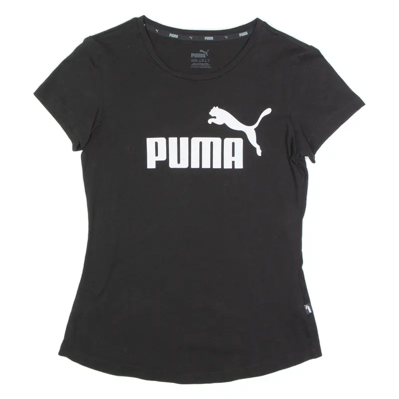 Puma Womens T-Shirt Black Uk 6 1