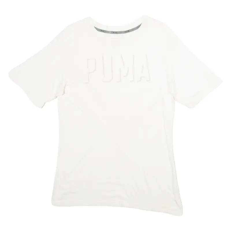 Puma Womens T-Shirt White Uk 10 1