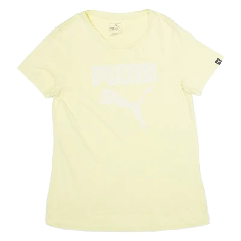 Puma Womens T-Shirt Yellow L 1
