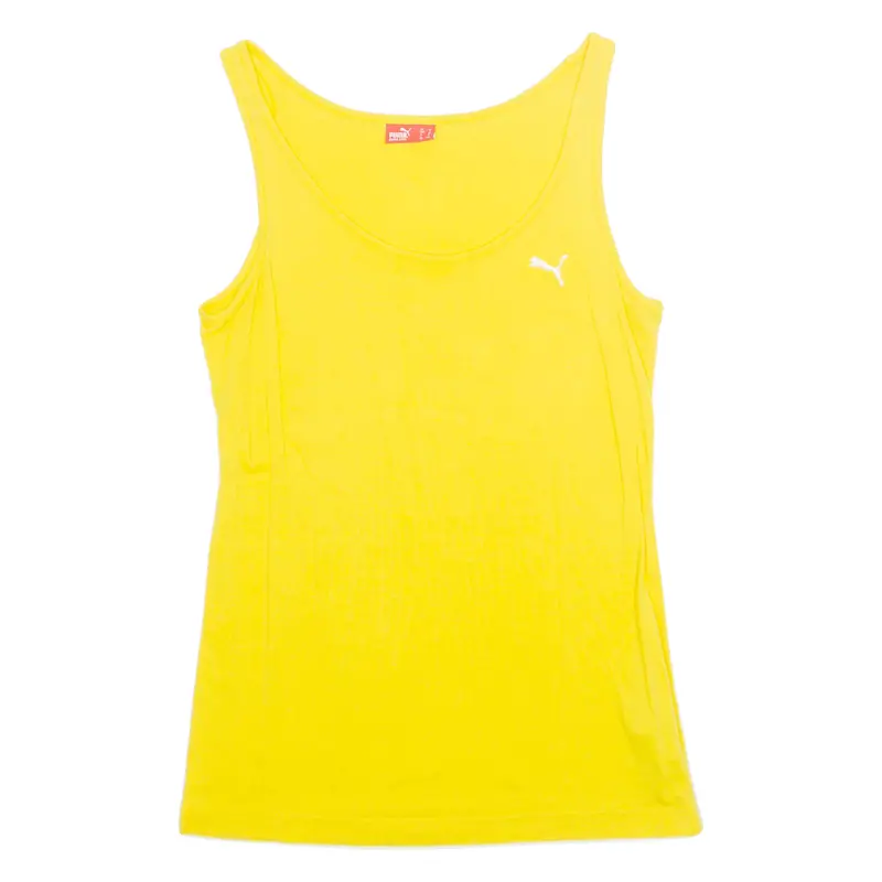 Puma Womens Vest Yellow Sleeveless M 1