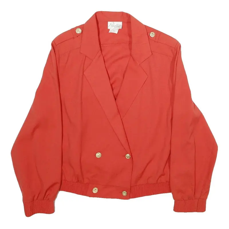 Pykettes Womens Red Jacket Button Uk 20 Polyester Blend Classic Elegant Design 1