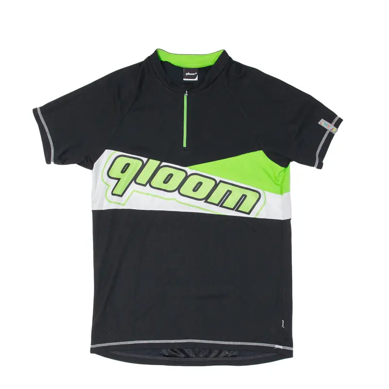 Qom Cycling Mens Jersey Black 1/4 Zip L 1