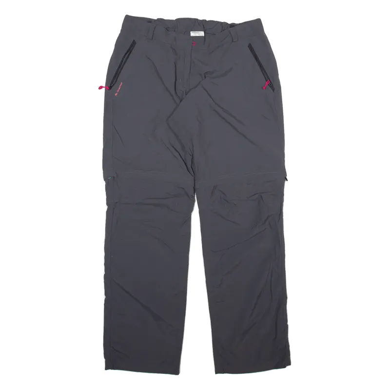 Quechua Detachable Leg Womens Trousers Grey Regular Straight W32 L31 1