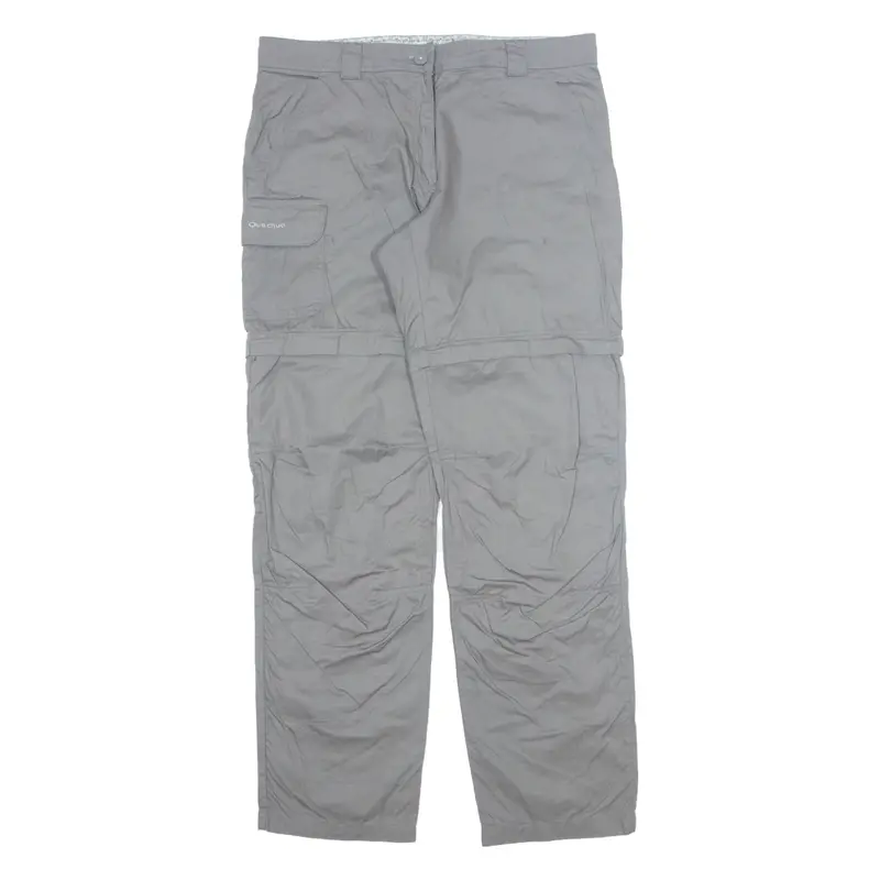 Quechua Outdoor Womens Trousers Grey Regular Straight W35 L34 1