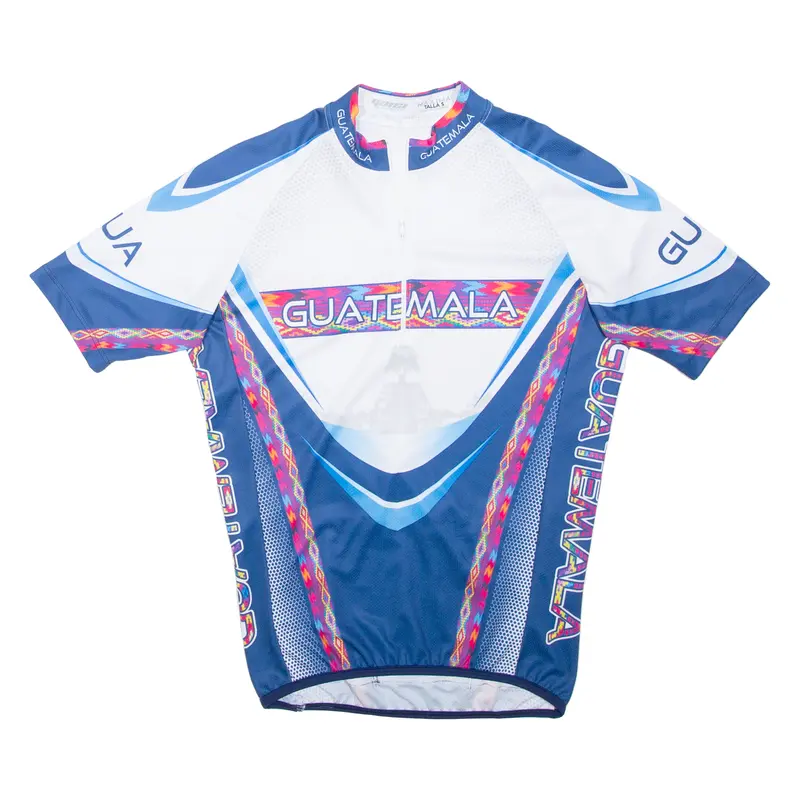 Quici Sport Cycling Shirt Mens Jersey Blue 1/2 Zip S 1