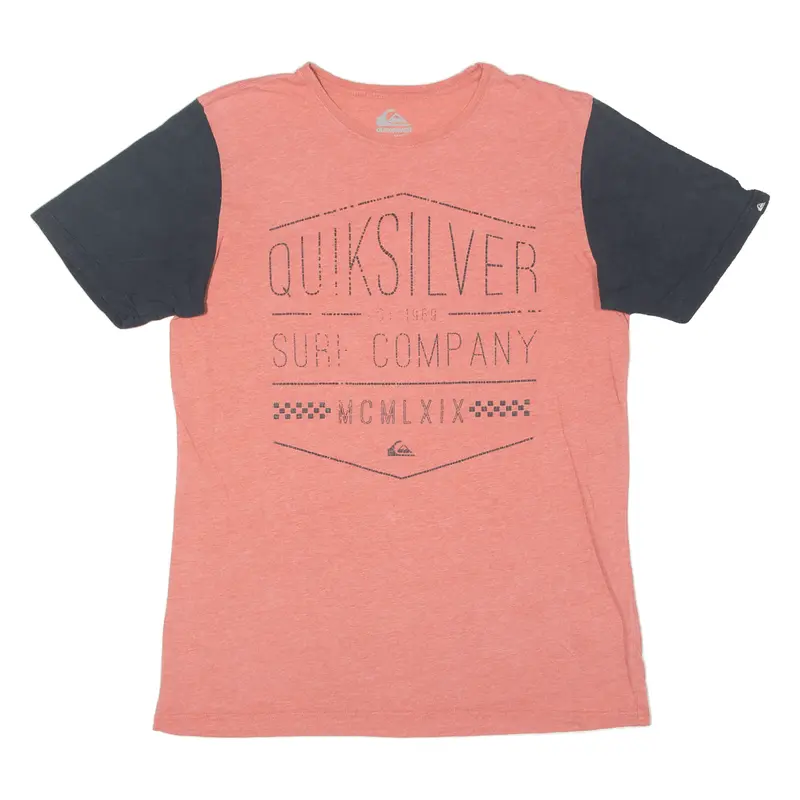 Quiksilver Mens T-Shirt Red S 1