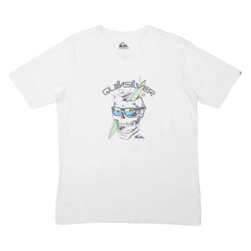 Quiksilver Skull Boys T-Shirt White 16Y 1