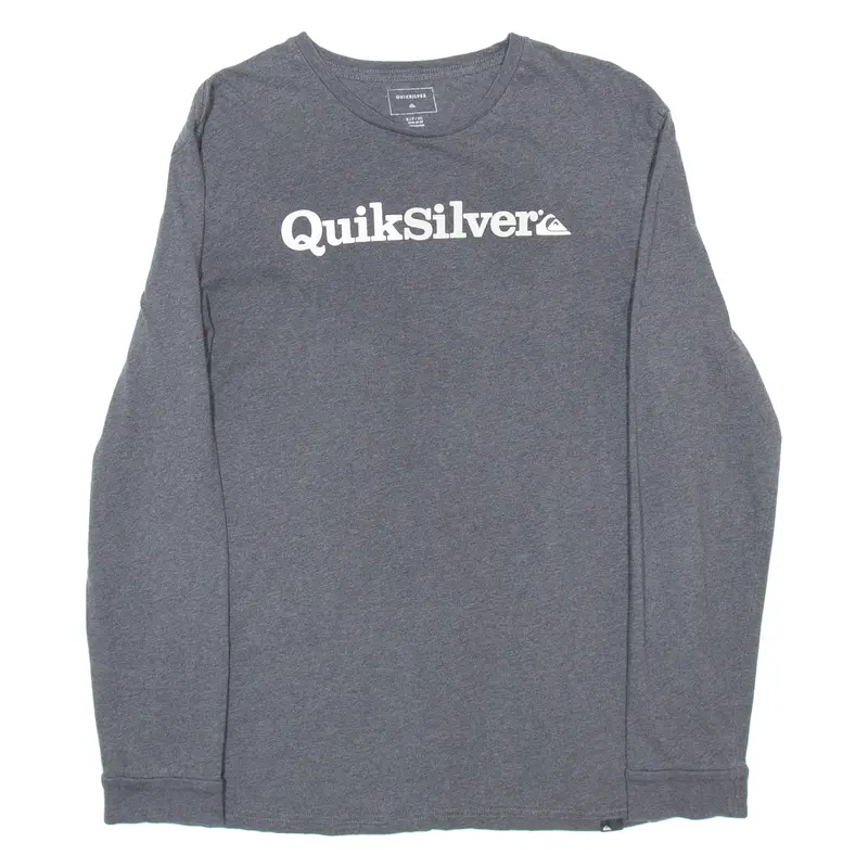 Quiksilver Womens T-Shirt Grey Long Sleeve S 1