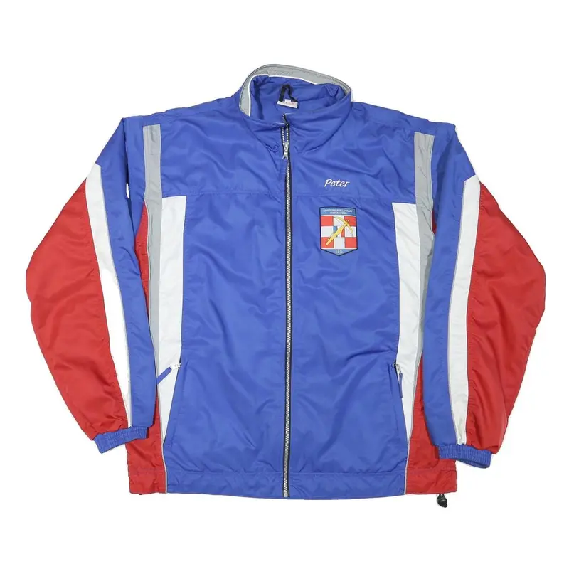 R-Tex Mens Blue Red White Zip Jacket 3Xl Polyester Blend Colourblock Sports 1