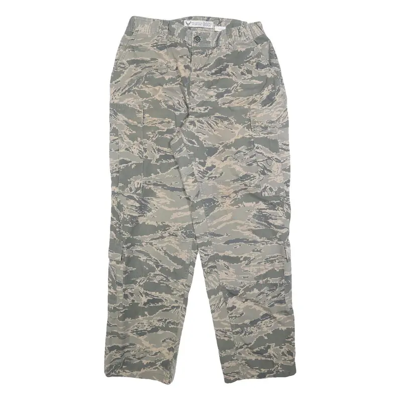 Racoe Inc Mens Cotton Blend Camouflage Regular Cargo Trousers W31 L31 Casual 1