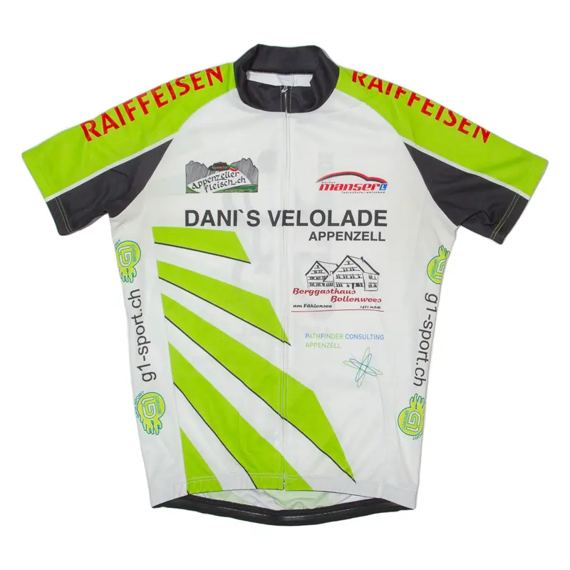 Raiffeisen Cycling Shirt Full Zip Mens Jersey White S 1