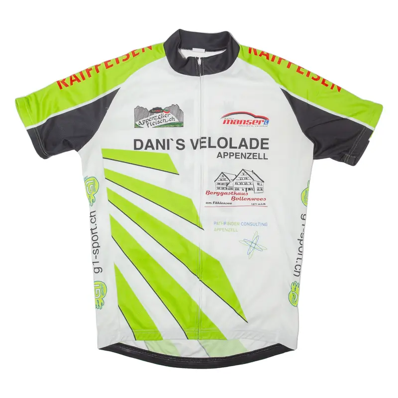 Raiffeisen Cycling Shirt Full Zip Mens Jersey White S 1