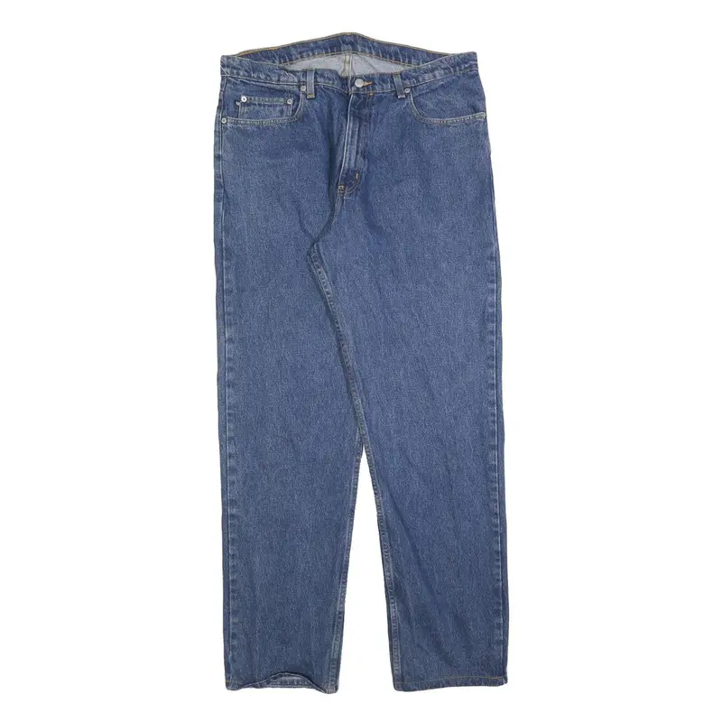 Ralph Lauren Polo Jeans Company Mens Blue Relaxed Straight Denim W36 L34 Cotton 1
