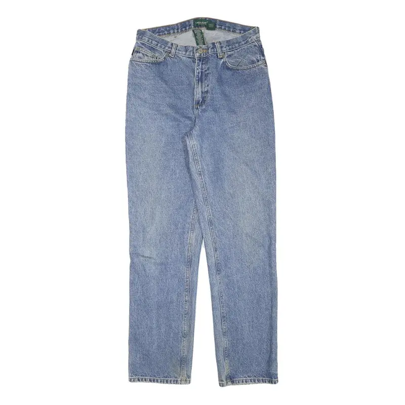 Ralph Lauren Polo Jeans Company Womens Blue Regular Straight Denim Light Wash 1