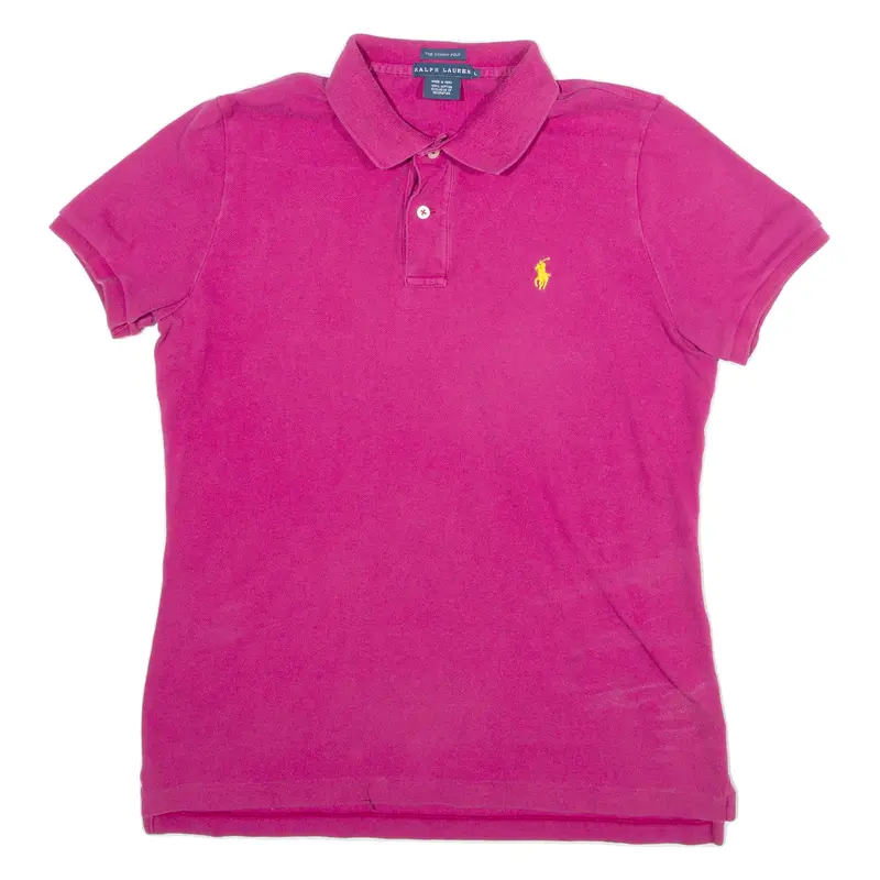 Ralph Lauren The Skinny Polo Womens Polo Shirt Purple L 1