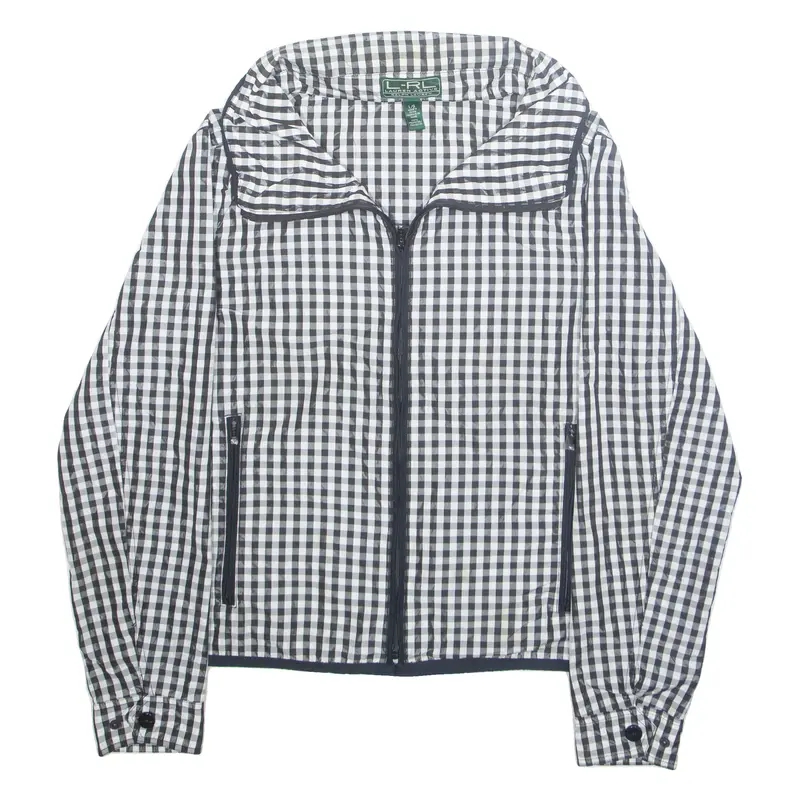 Ralph Lauren Womens Jacket Black Check L 1