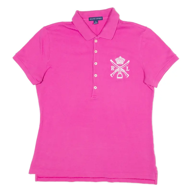 Ralph Lauren Womens Polo Shirt Pink L 1